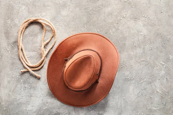 Cowboy Hat Lasso Grunge Background — Stock Photo, Image