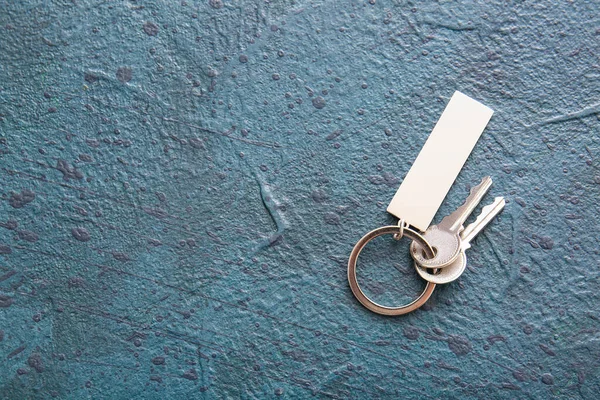 Keys Stylish Keychain Dark Background — Stock Photo, Image
