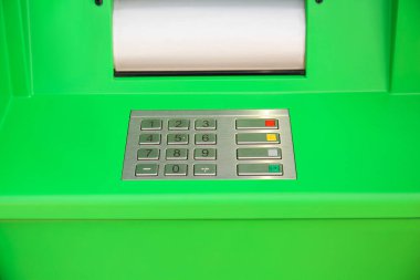 Modern ATM görüntüsü, yakın plan