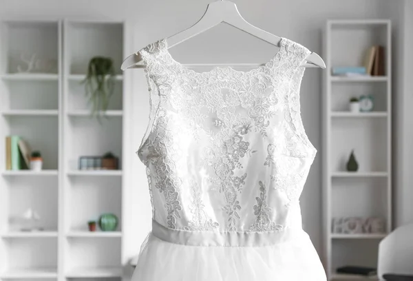Красивое Свадебное Платье Номере — стоковое фото