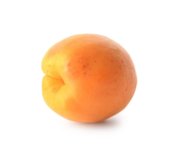 Tasty Ripe Apricot White Background — Stock Photo, Image