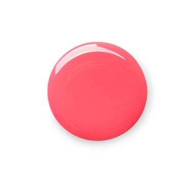 Beyaz zemin üzerine oje lekesi