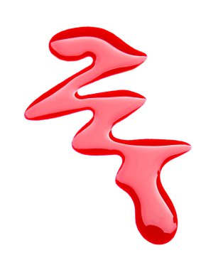 Beyaz zemin üzerine oje lekesi