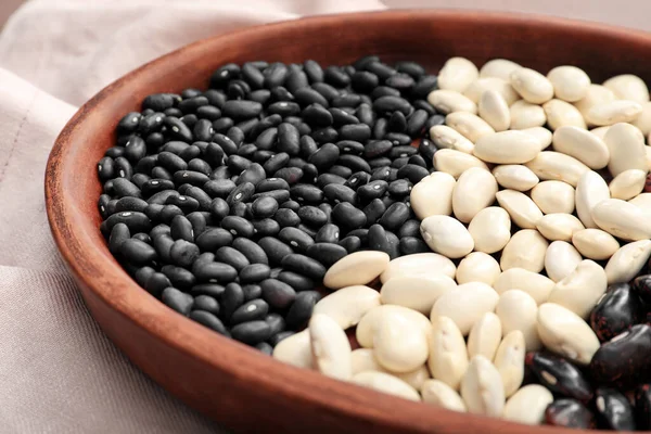 豆の異なる種類のボウル クローズアップ — ストック写真