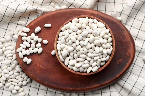 Bowl Raw Beans Table — Stock Photo, Image