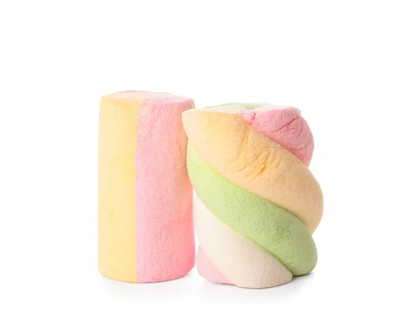 Tasty Marshmallows White Background — Stock Photo, Image