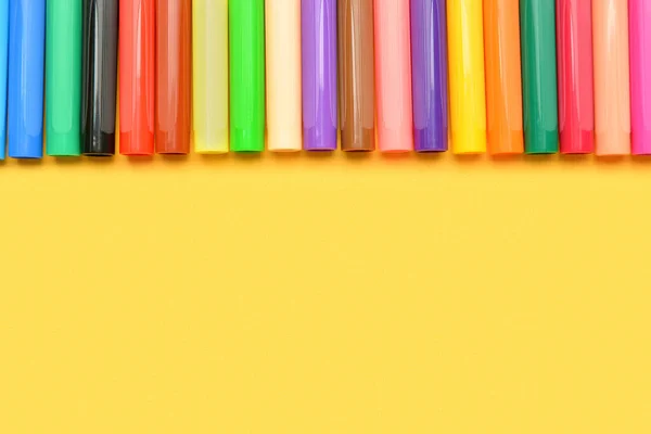 Colorful Markers Color Background — Stock Photo, Image