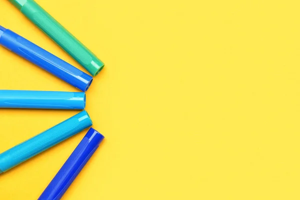 Colorful Markers Color Background — Stock Photo, Image