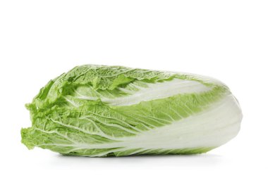 Beyaz arka planda taze Çin lahanası