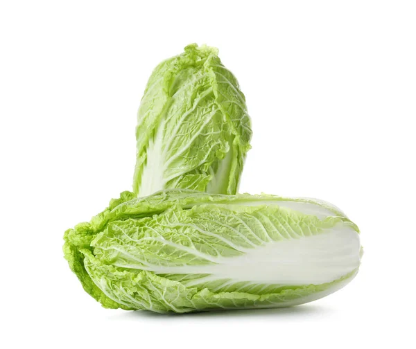 Fresh Chinese Cabbages White Background — Stock Photo, Image