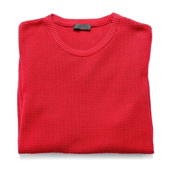 Beyaz arkaplanda şık bir süveter