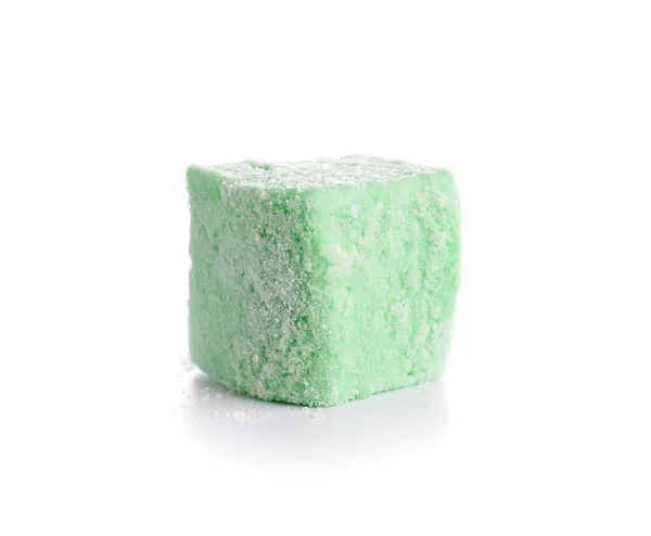 Gustoso Dolce Marshmallow Sfondo Bianco — Foto Stock