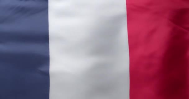 Acenando Bandeira França Como Fundo — Vídeo de Stock