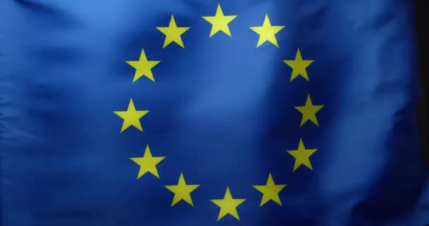 Vlajka Evropské Unie Jako Pozadí — Stock video