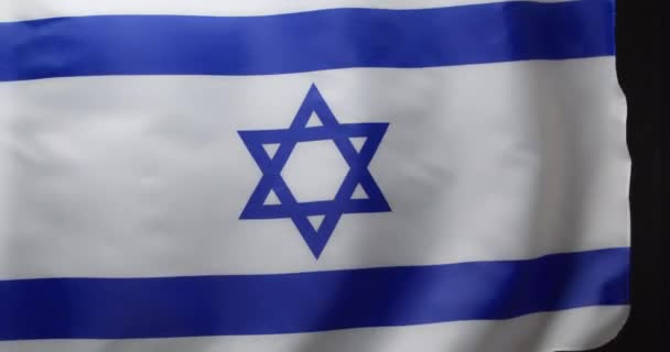 イスラエルの旗を背景に — ストック動画