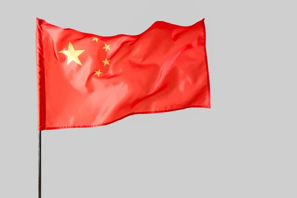 Flagge Chinas Auf Hellem Hintergrund — Stockfoto