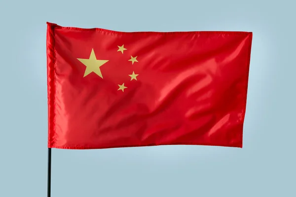 Флаг Китая Цветном Фоне — стоковое фото