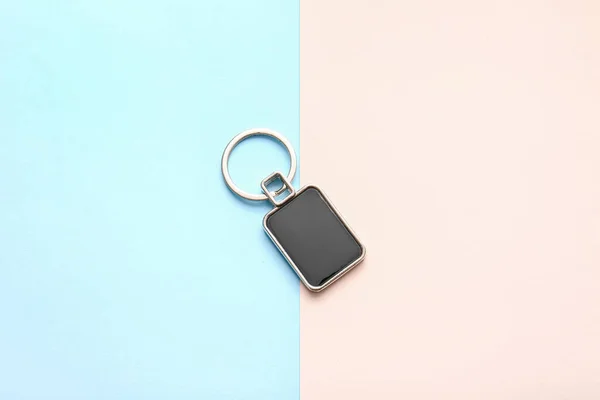 Stylish Keychain Color Background — Stock Photo, Image