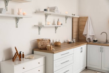 Kaplıca salonunun güzel iç mekanı