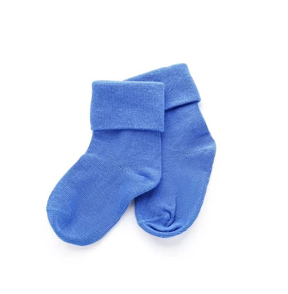 Baby Socks White Background — Stock Photo, Image