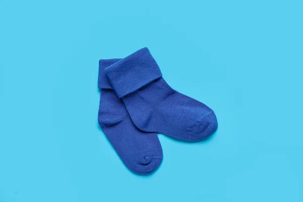 Baby Socks Color Background — Stock Photo, Image