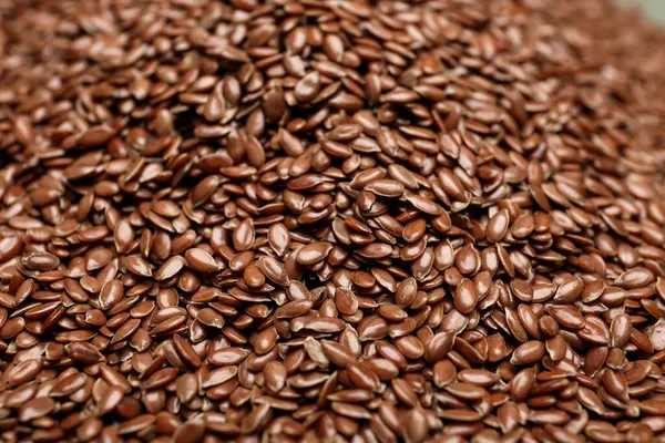 Flax Seeds Background Closeup — Stock Photo, Image