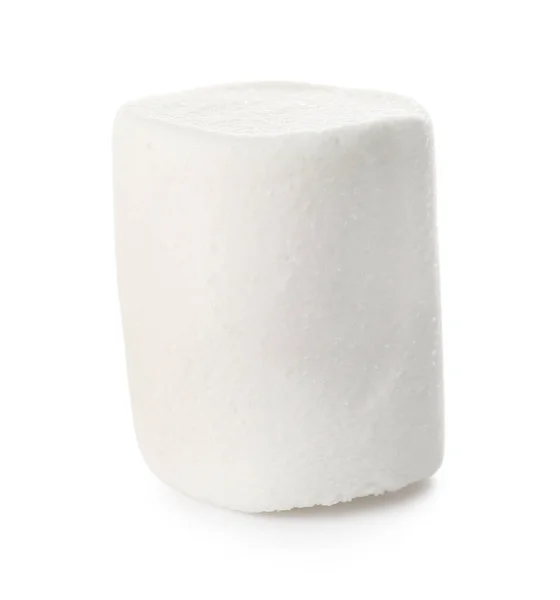 Saboroso Marshmallow Fundo Branco — Fotografia de Stock