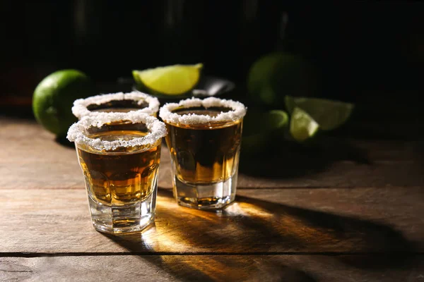 Shots Lekkere Tequila Tafel — Stockfoto