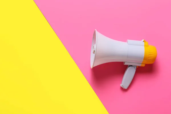 Modern Megaphone Color Background — Stock Photo, Image