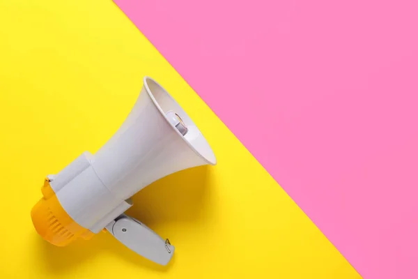 Modern Megaphone Color Background — Stock Photo, Image