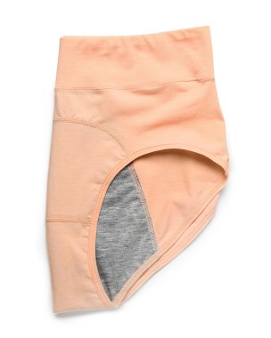 Beyaz arkaplanda adet külotu