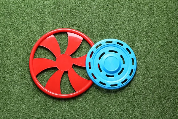 Frisbee Disks Color Background — Stock Photo, Image