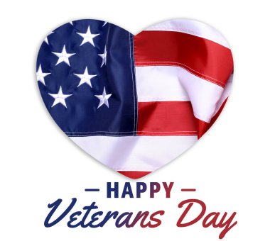 Amerikan Gaziler Günü için tebrik kartı.