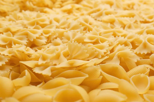 Heap Uncooked Pasta Background — Stock Photo, Image