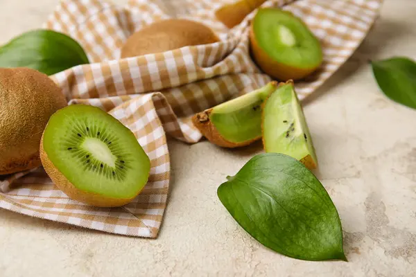 Fresh Kiwi Fruit Grunge Background — Stock Photo, Image