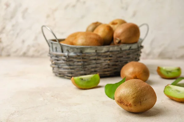 Fresh Kiwi Fruit Grunge Background — Stock Photo, Image