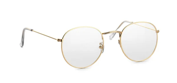 Lunettes Élégantes Sur Fond Blanc — Photo