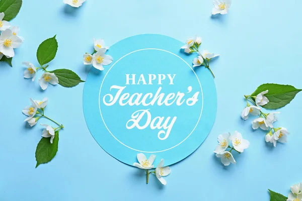 Beautiful greeting card for Happy Teacher\'s Day