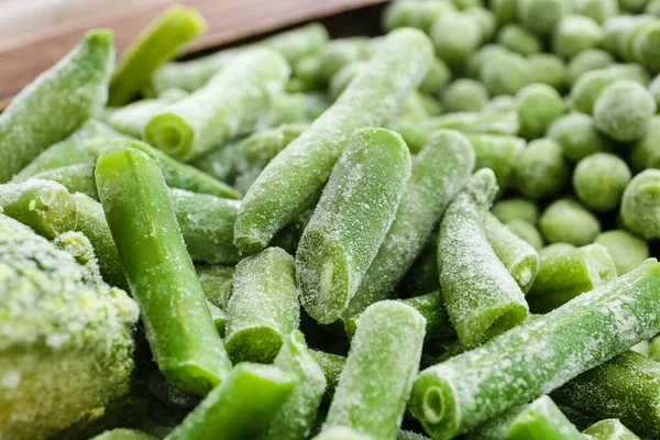 Diferentes Verduras Congeladas Como Fondo Primer Plano — Foto de Stock