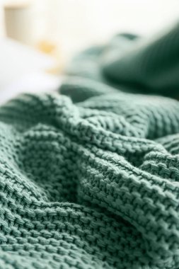 Odaya ekose örülmüş, yakın plan.