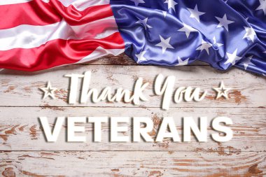 Amerikan Gaziler Günü için tebrik kartı.