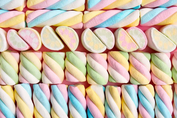 Tasty Marshmallows Background Closeup — Stock Photo, Image