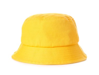 Beyaz arkaplanda sarı panama