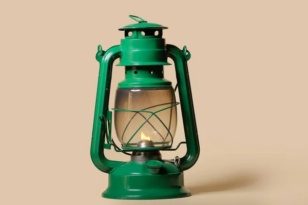 Stylish Retro Lamp Color Background — Stock Photo, Image