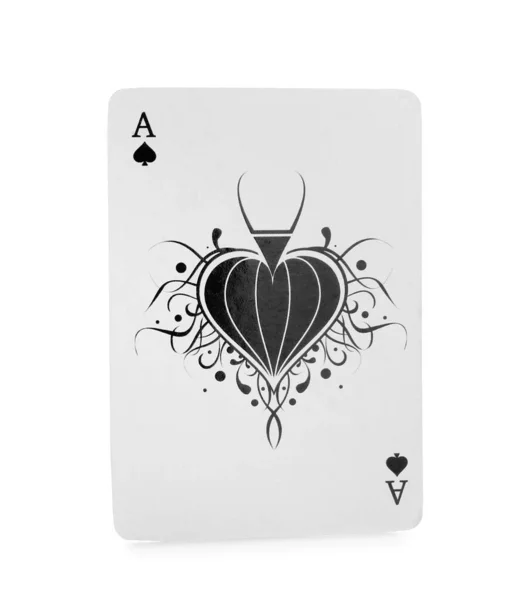 Playing Card Poker White Background — Stock Photo, Image