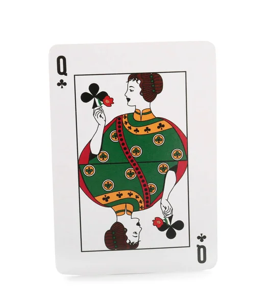 Playing Card Poker White Background — Stock Photo, Image