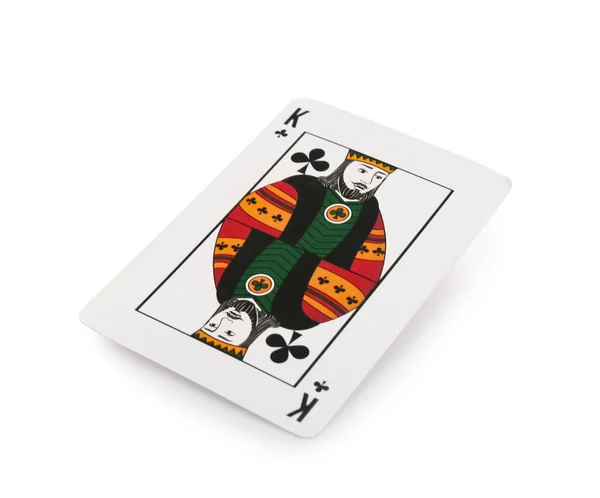 Playing Card Poker White Background — Stock Photo, Image