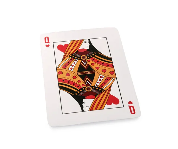 Carte Jouer Pour Poker Sur Fond Blanc — Photo