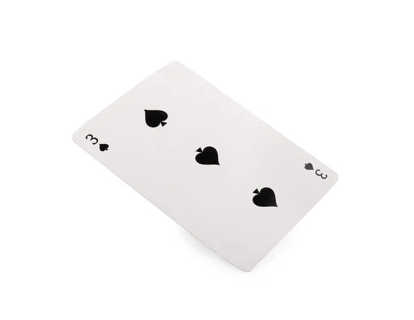 Playing Card Poker White Background — Stock Photo, Image