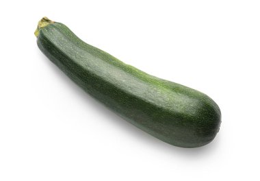 Beyaz arkaplanda taze kabak